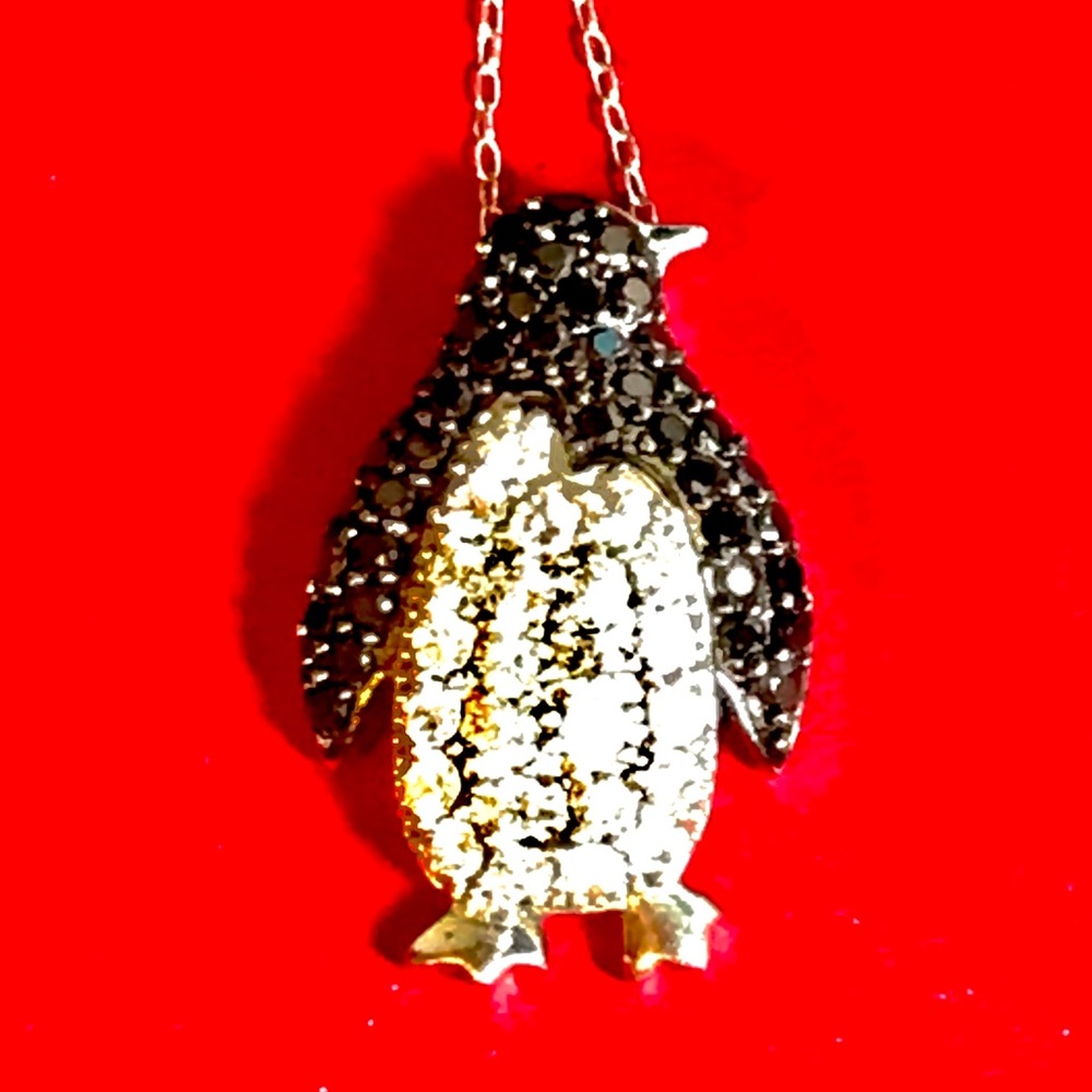 Sterling Crystal Penguin